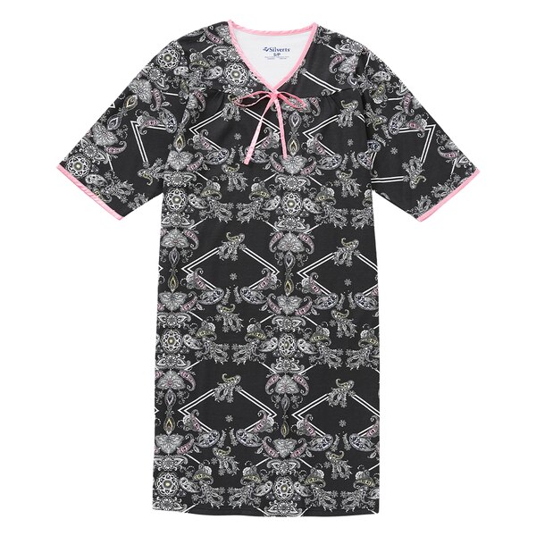 Silverts Soft Womens Hospital Gowns Perfect Paisley