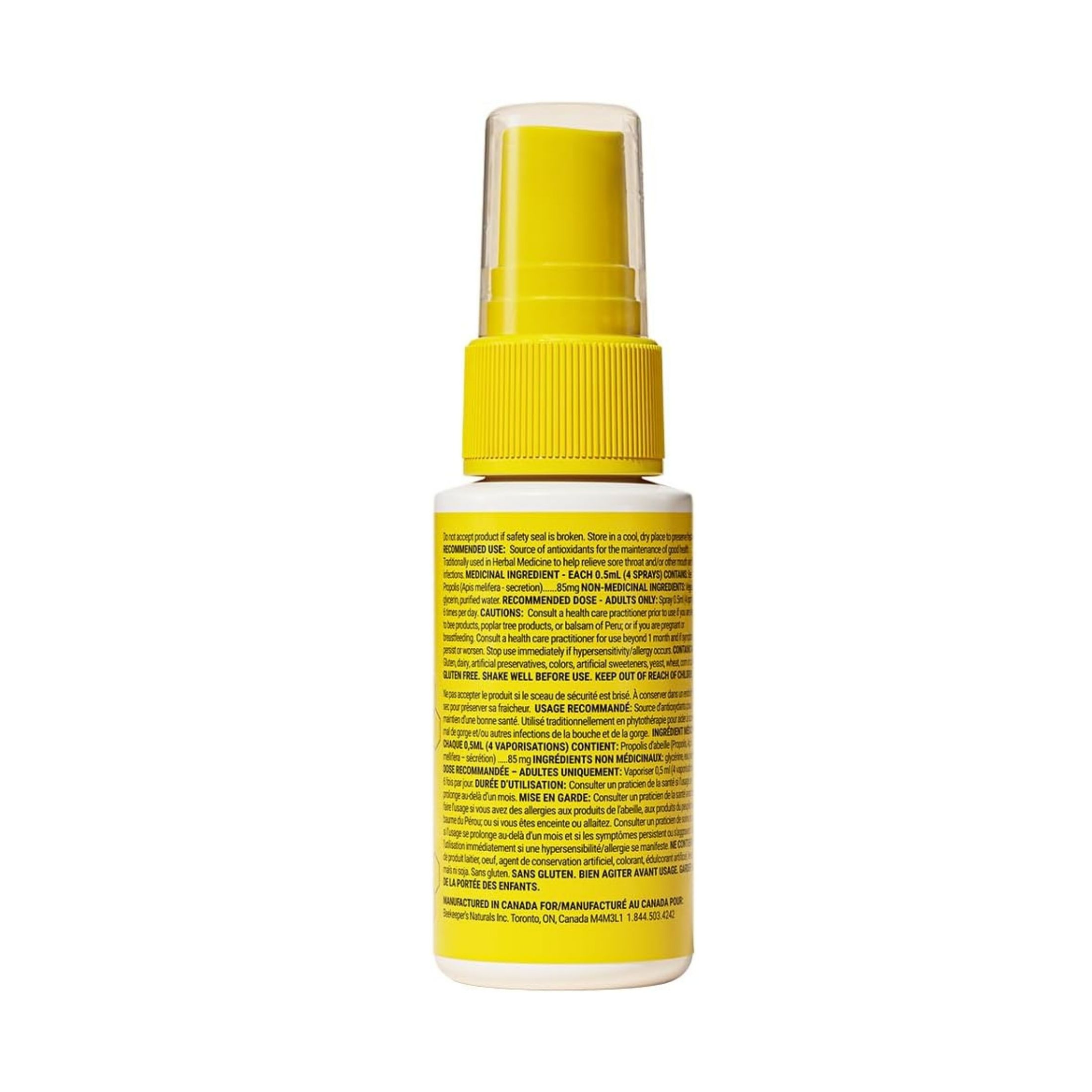 Beekeeper's Naturals Propolis Daily Throat Spray 85 Mg Immune Support