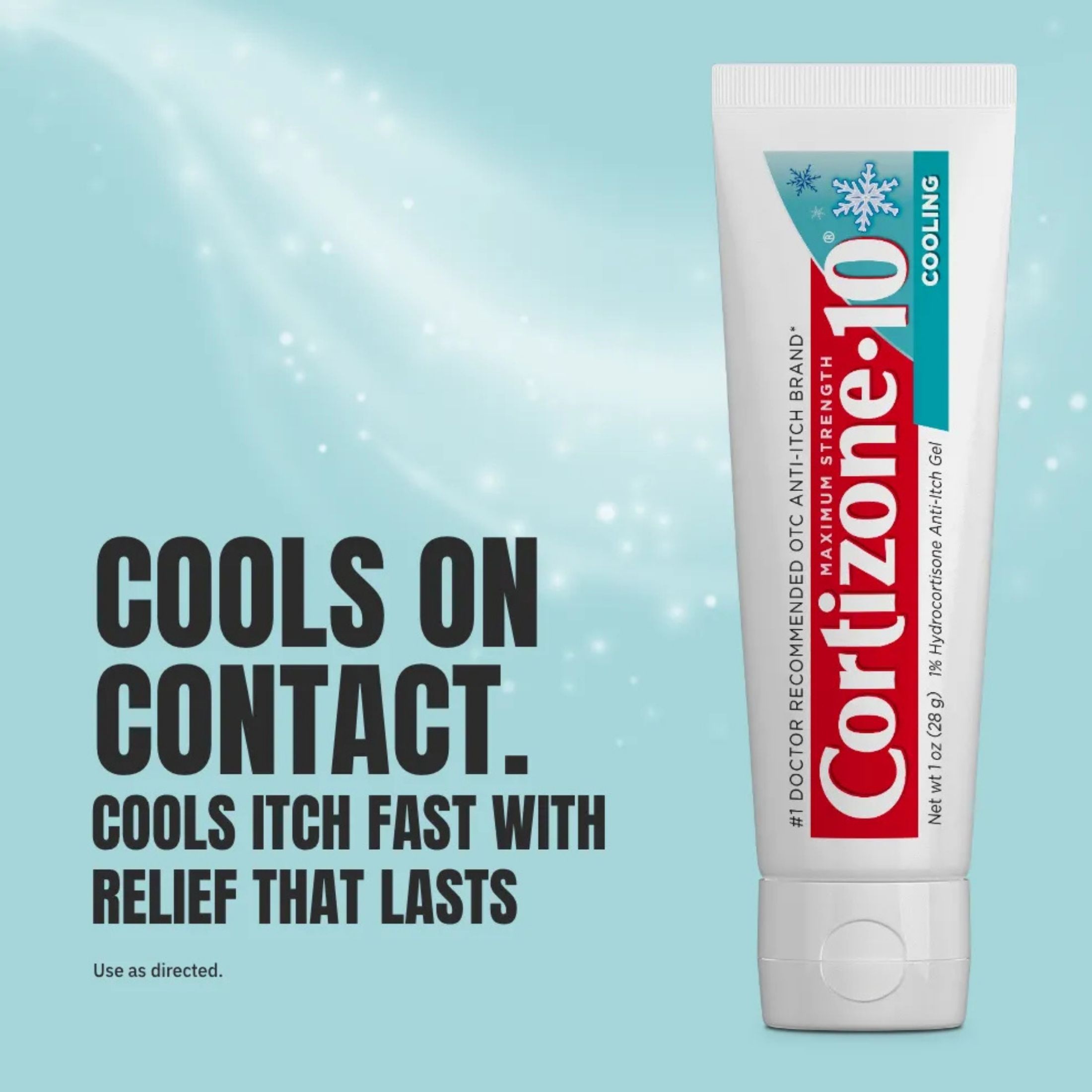 Cortizone 10 Anti-Itch Cream, Maximum Strength, Cooling Gel 1 Oz
