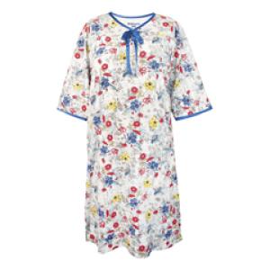 Silverts Soft Womens Hospital Gowns Floral Chain