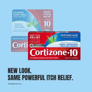 Cortizone 10 Maximum Strength Soothing Aloe Anti-Itch Cream, 1% Hydrocortisone, 2 Oz