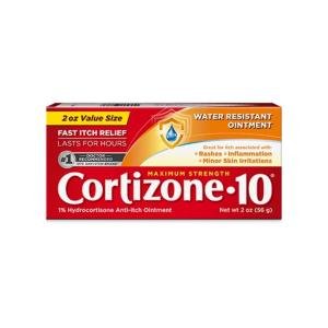 Cortizone 10 Maximum Strength Intensive Moisture Anti-Itch Creme Value Size, 2 Oz, 2 Ounce