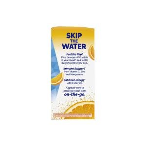 Emergen-C Crystals, On-the-Go Immune Support Supplement, Orange Vitality, 28 Stick Packs