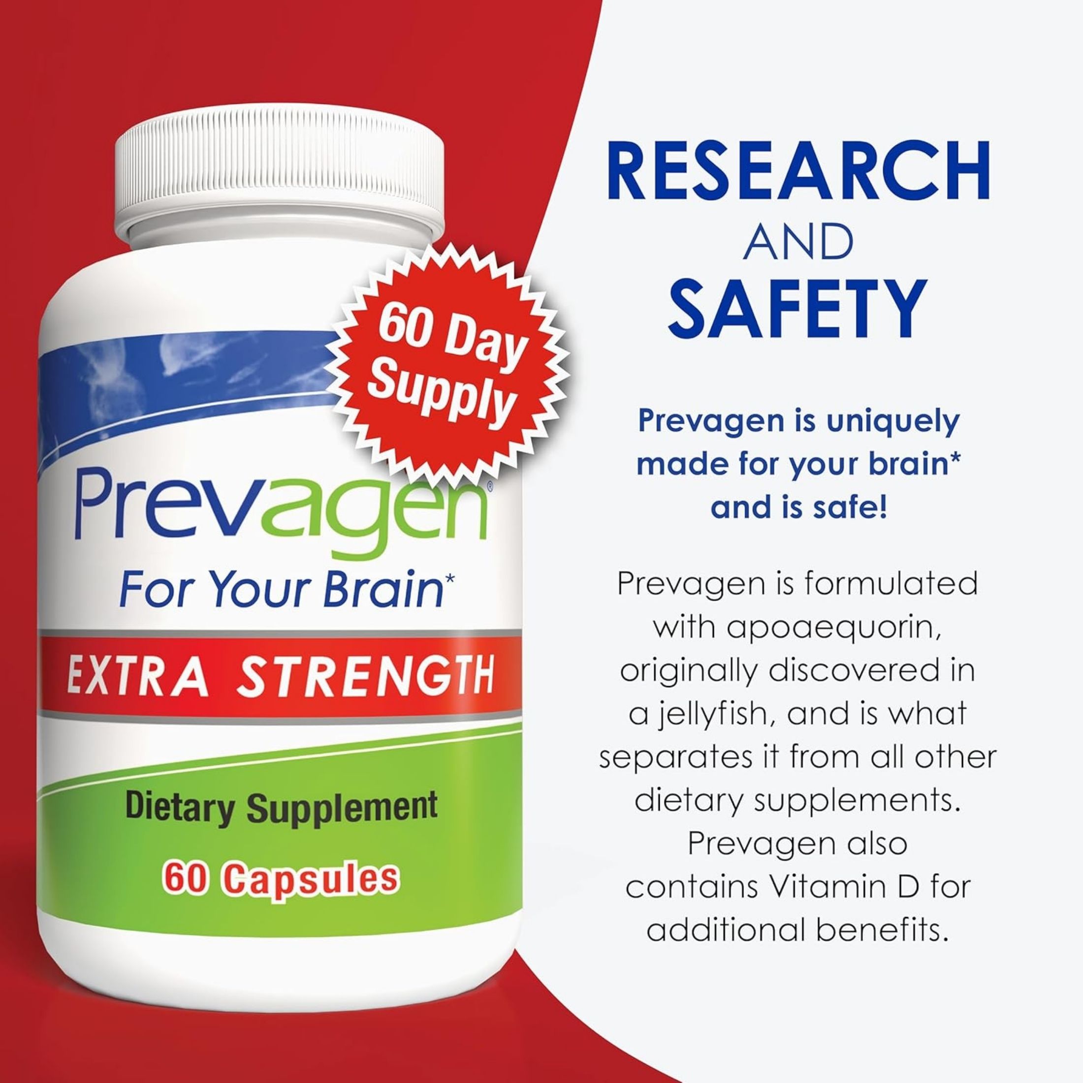 Prevagen Improves Memory, Extra Strength, Capsules