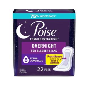 Poise Overnight Extra Coverage Postpartum Incontinence Pads