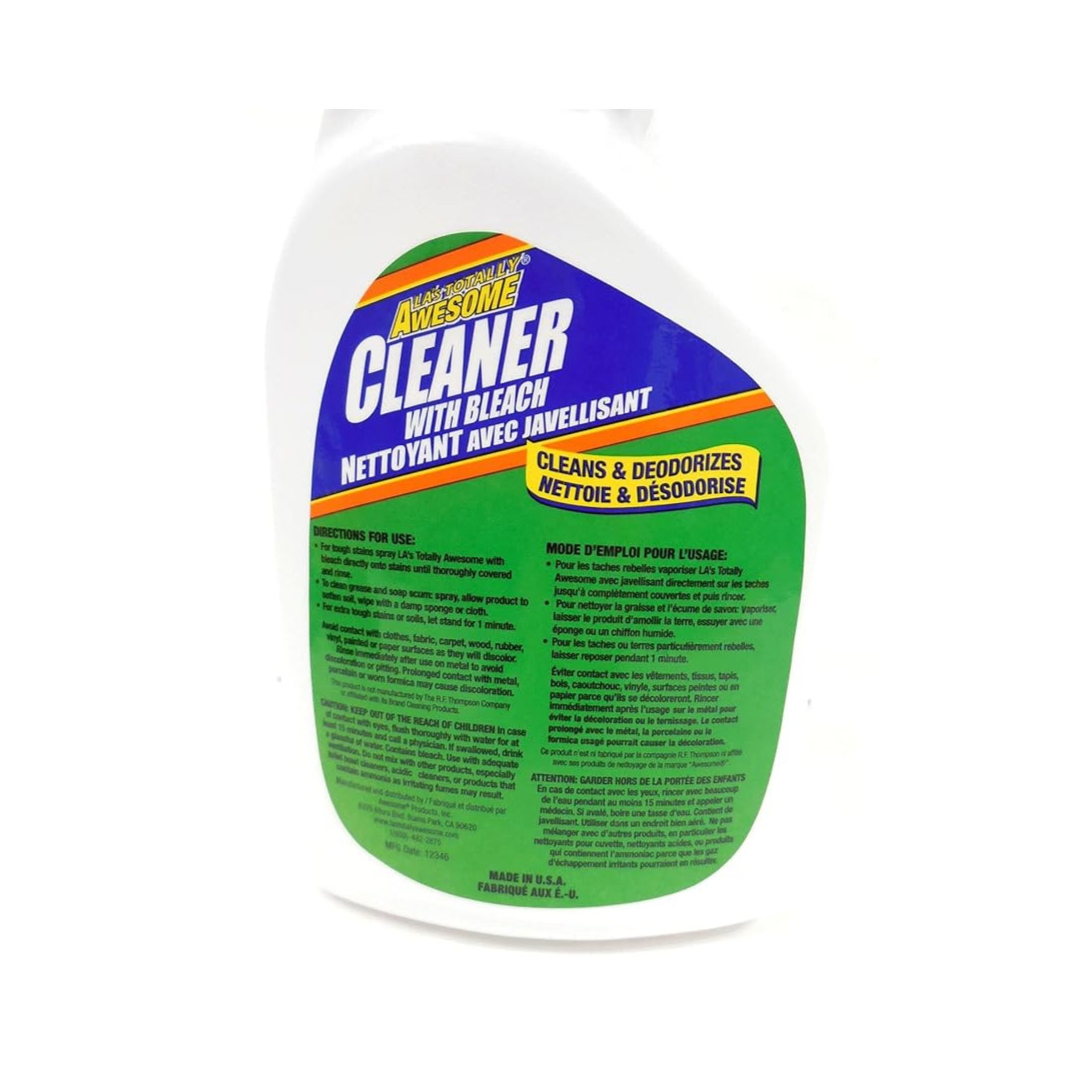 LA's Totally Awesome Cleaner With Bleach 32OZ 1CT 1/12