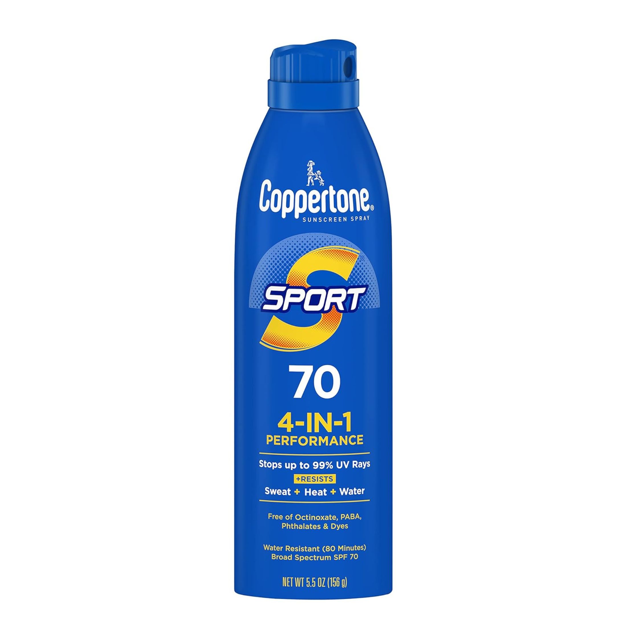 Coppertone Sport Broad Spectrum SPF 70 Sunscreen Spray 5.5 Oz