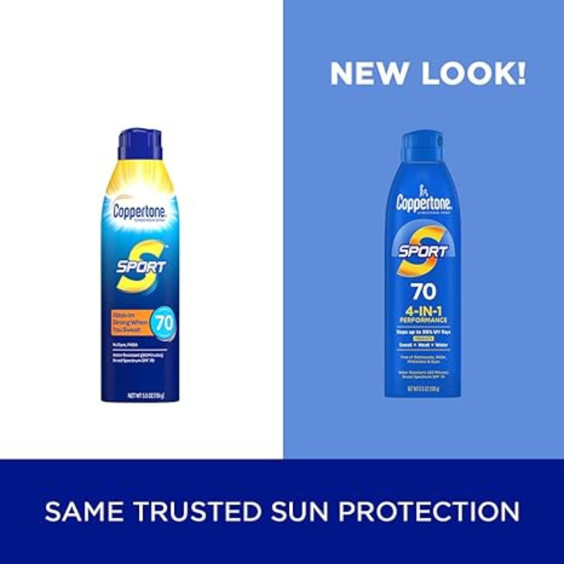 Coppertone Sport Broad Spectrum SPF 70 Sunscreen Spray 5.5 Oz