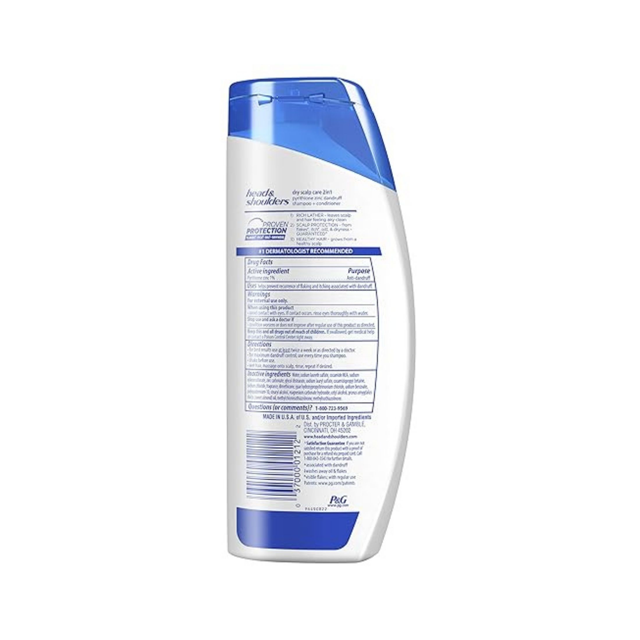 Head & Shoulders Dry Scalp Care Daily Dandruff Shampoo, 12.5 Fl Oz