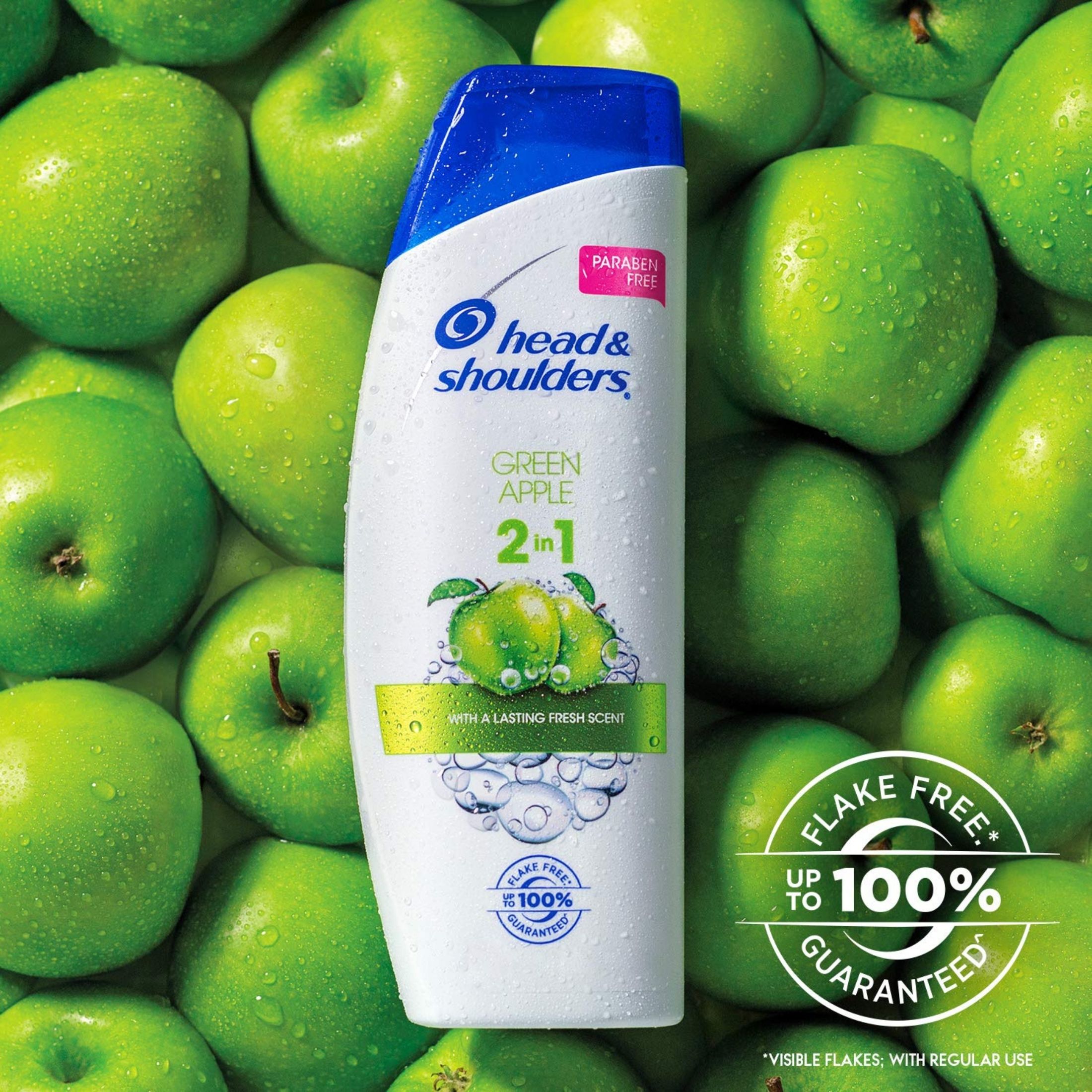 Head & Shoulders 2 In 1 Green Apple Dandruff Shampoo Conditioner 12.5 Fl Oz