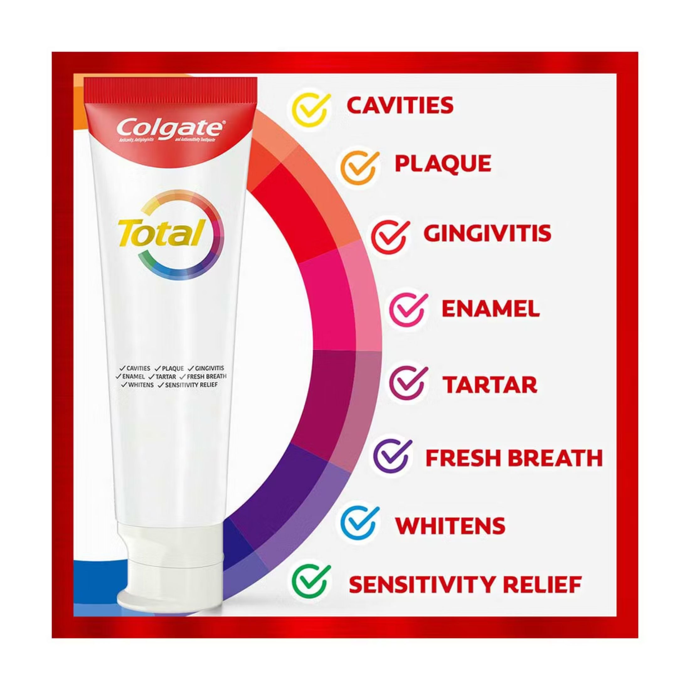Colgate Total Whitening Toothpaste Gel - Mint - 5.1oz
