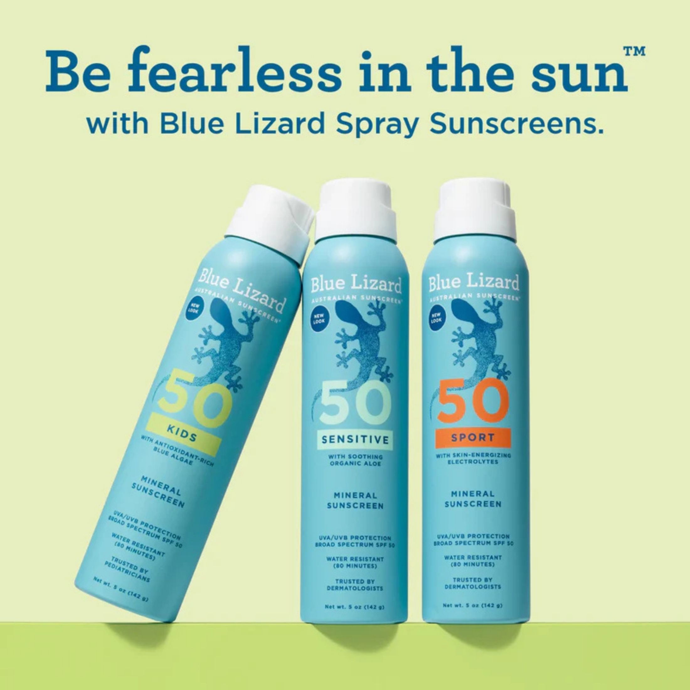 Blue Lizard Kids Mineral Sunscreen Spray - SPF 50 - 5 Fl Oz