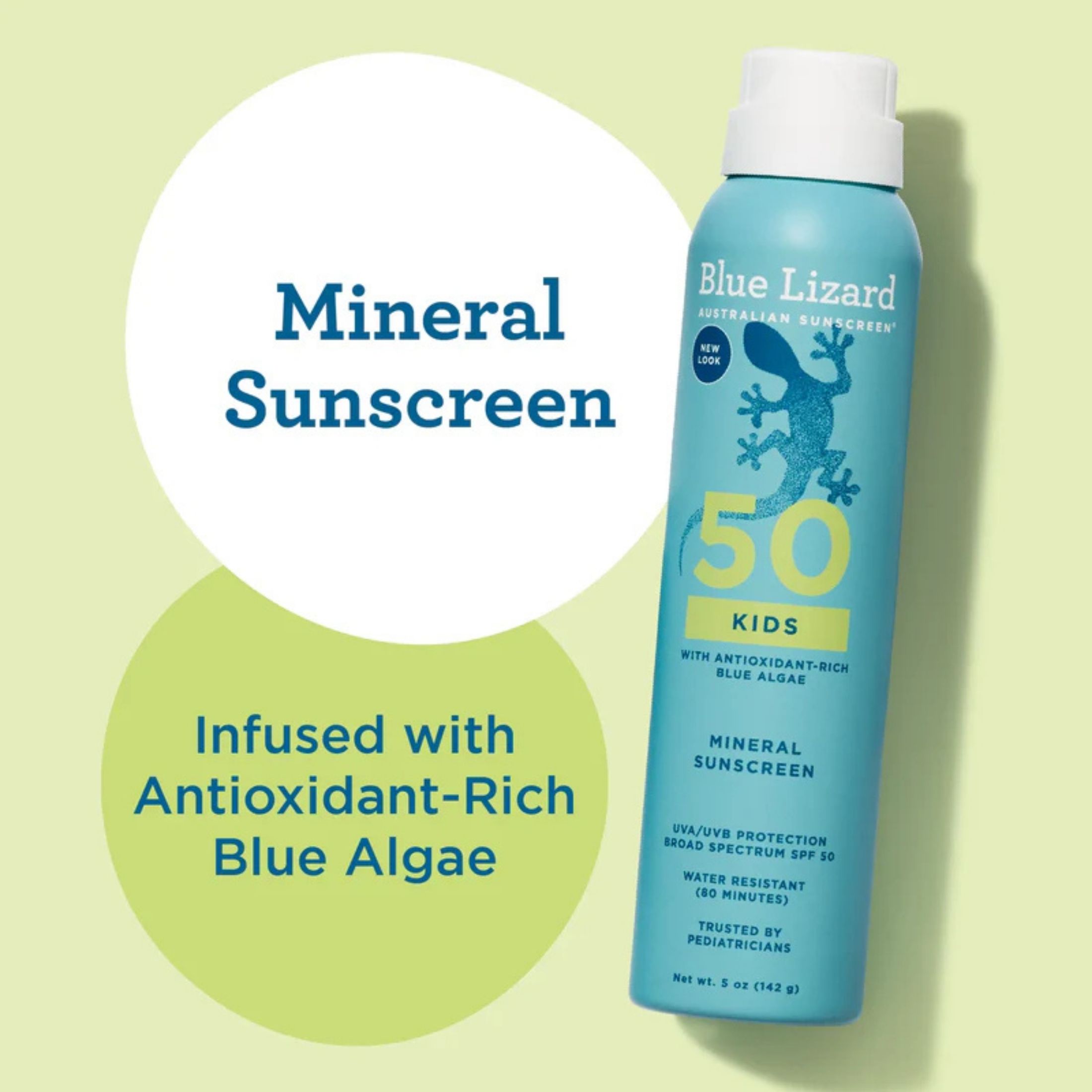 Blue Lizard Kids Mineral Sunscreen Spray - SPF 50 - 5 Fl Oz