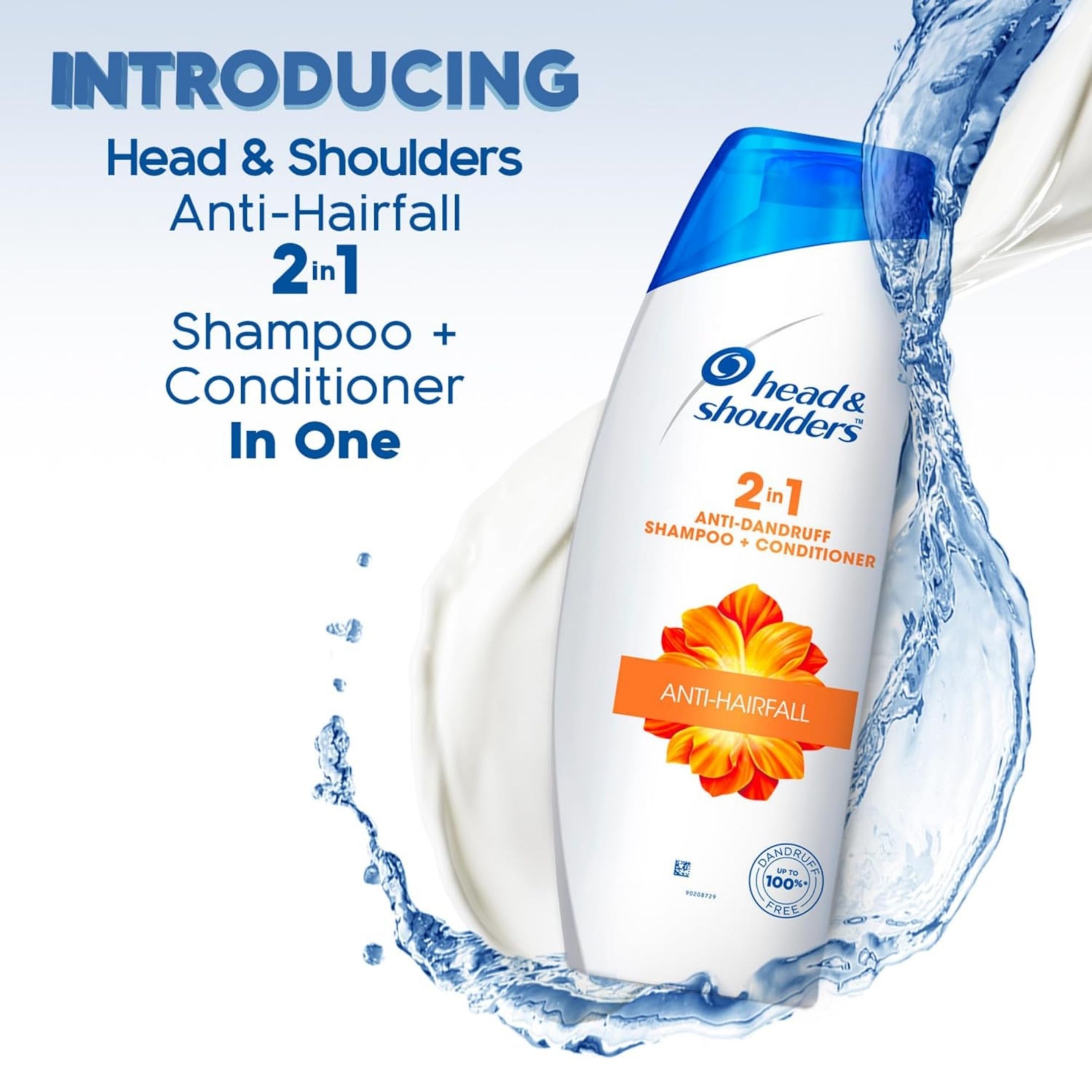 Head & Shoulders 2 In 1 Dandruff Shampoo Conditioner, Smooth Silky, 12.5 Oz