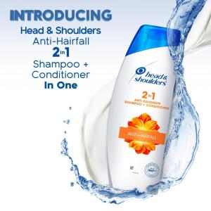 Head & Shoulders 2 In 1 Dandruff Shampoo Conditioner, Smooth Silky, 12.5 Oz