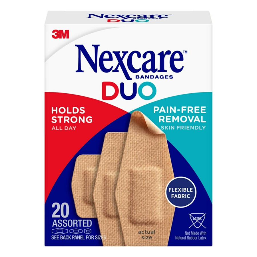 Nexcare Bandages, Duo, Assorted