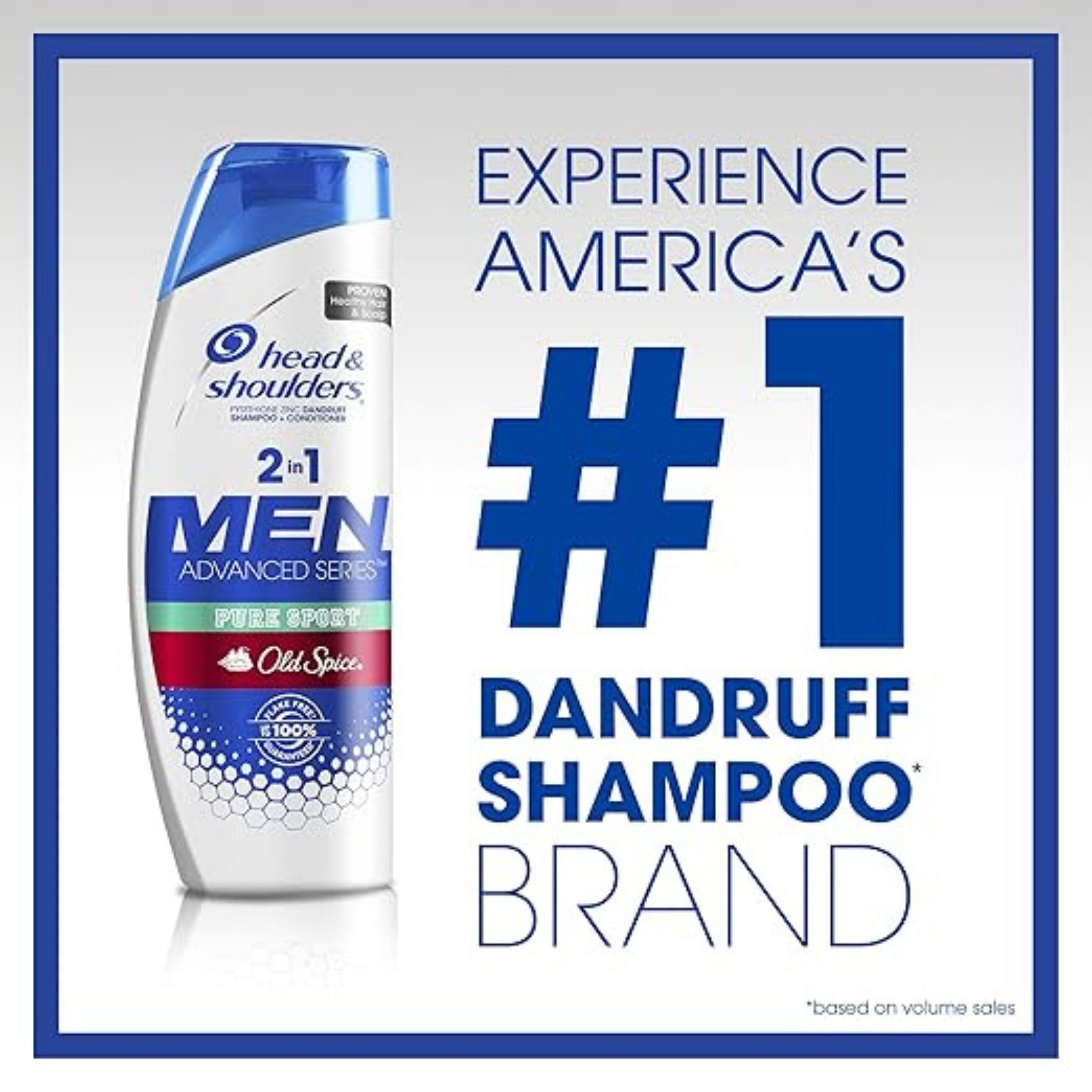 Head & Shoulders Men Old Spice Pure Sport 2in1 Dandruff Shampoo Conditioner, 12.5 Fl Oz