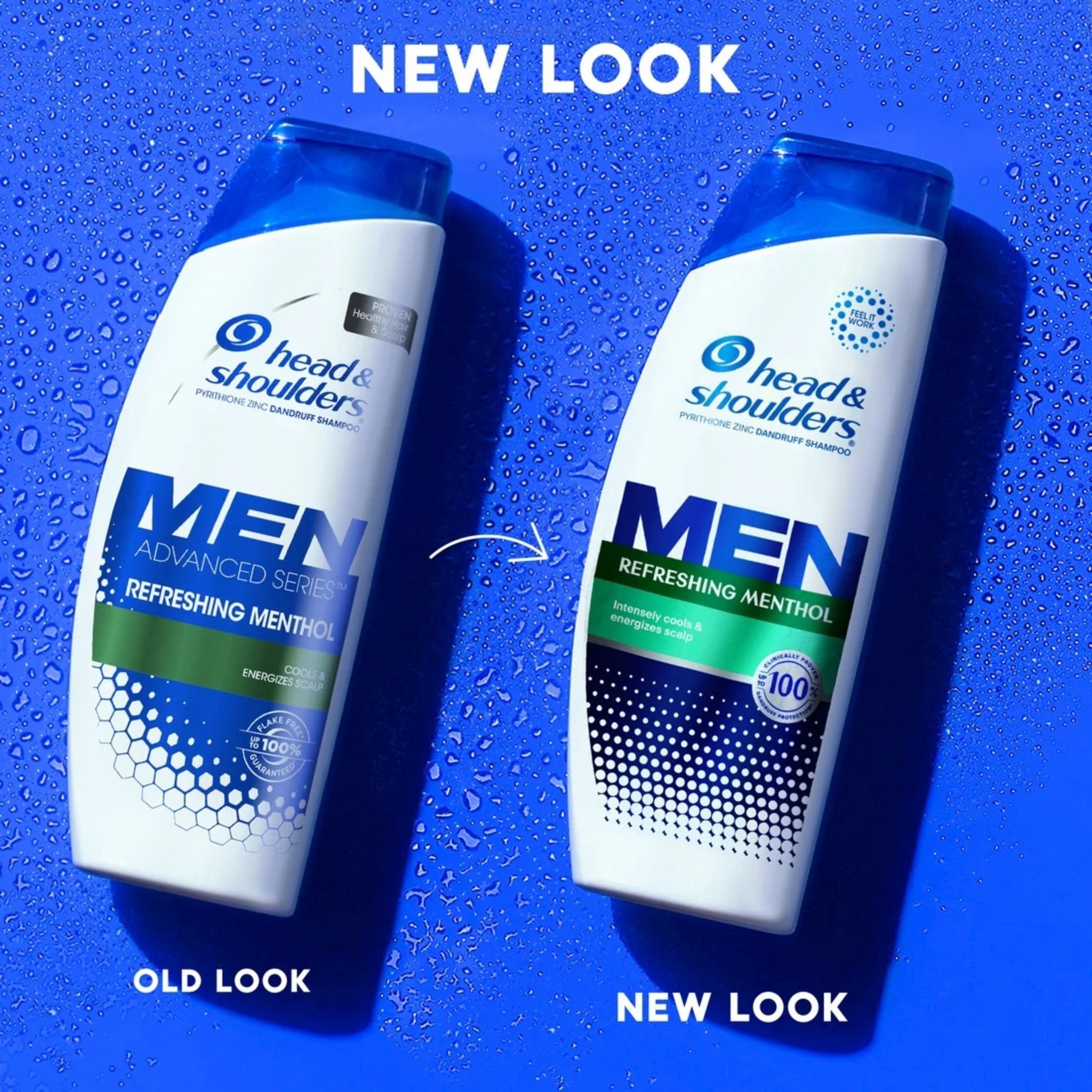 Head & Shoulders Mens Dandruff Shampoo, Refreshing Menthol, 12.5 Oz