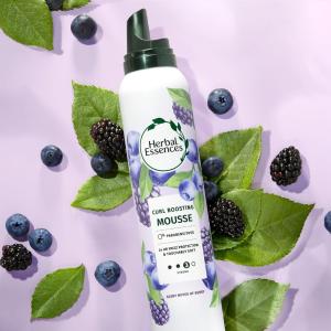 Herbal Essences Curl Boosting Mousse, Frizz Control For Curly & Wavy Hair, Long-Lasting Hold With Berry Scent, Paraben & Dye-Free, Cruelty-Free, 6.8 Fl Oz Each