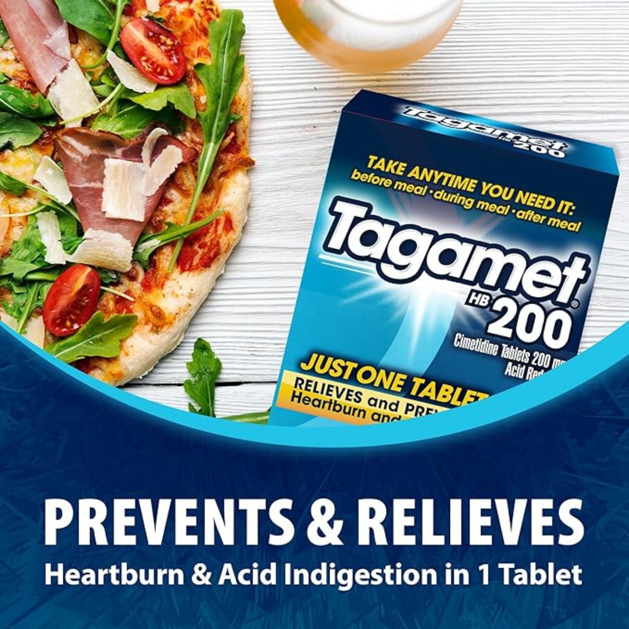 Tagamet HB 200 Acid Reducer Tablets, Icy Cool Mint
