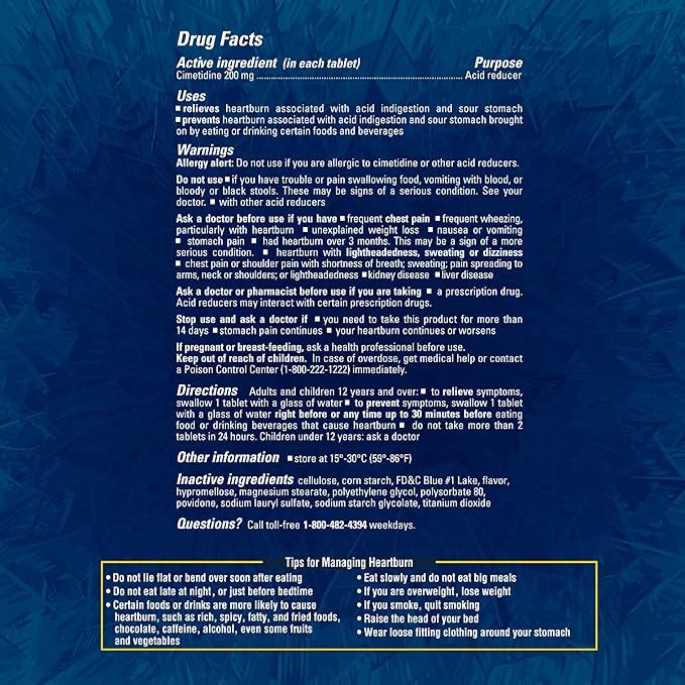 Tagamet HB 200 Acid Reducer Tablets, Icy Cool Mint