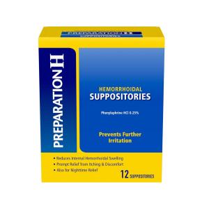 Preparation H Suppositories, Hemorrhoidal