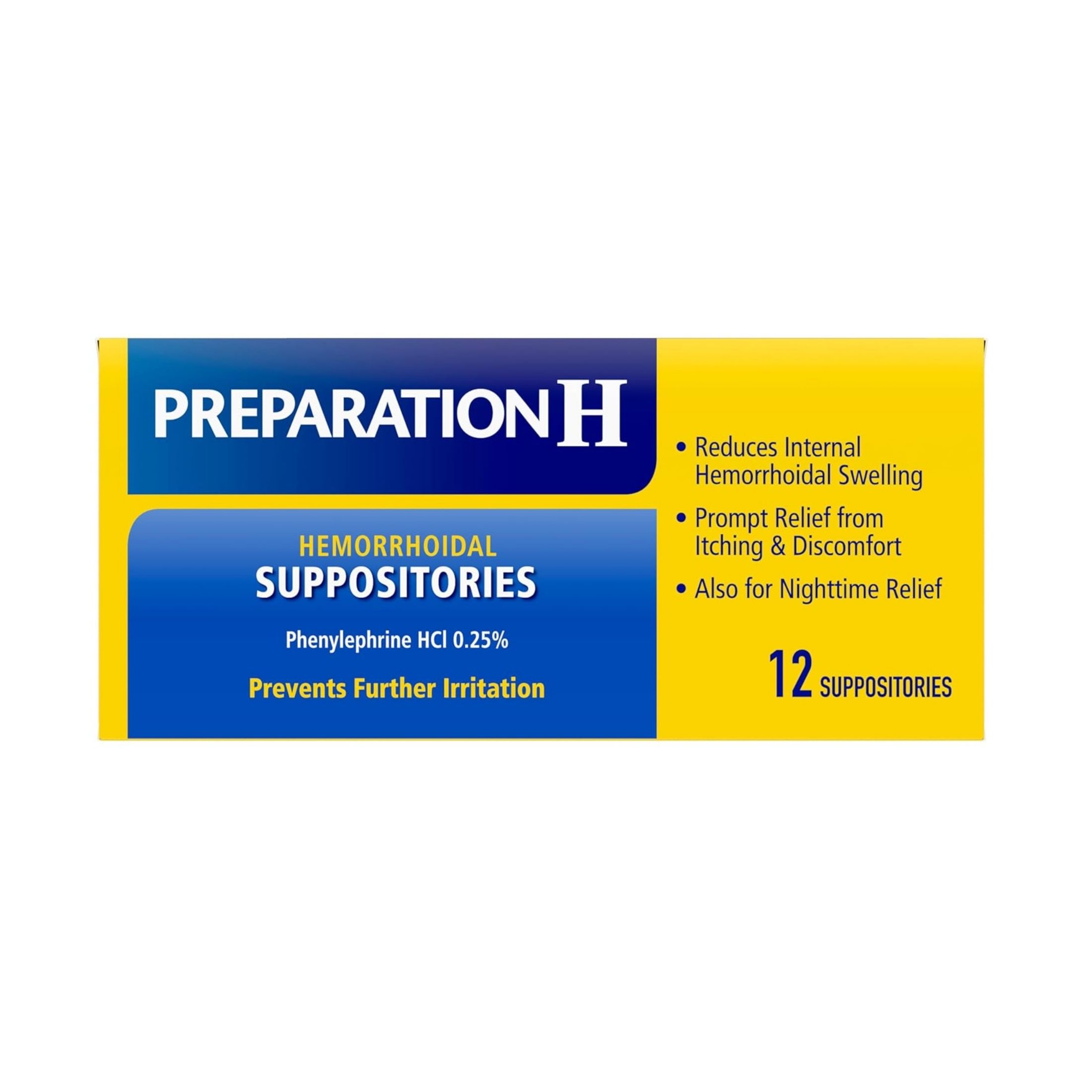 Preparation H Suppositories, Hemorrhoidal