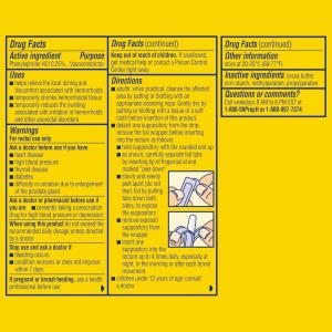 Preparation H Suppositories, Hemorrhoidal