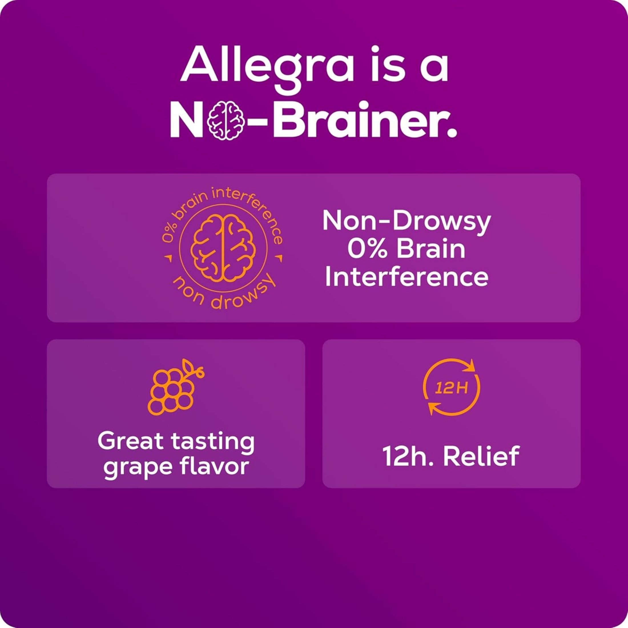Allegra Allergy, Children's, Non Drowsy, Liquid, Grape Flavor 4 Fl Oz