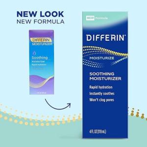 Differin Soothing Moisturizer, 4 Fl Oz (118 Ml)