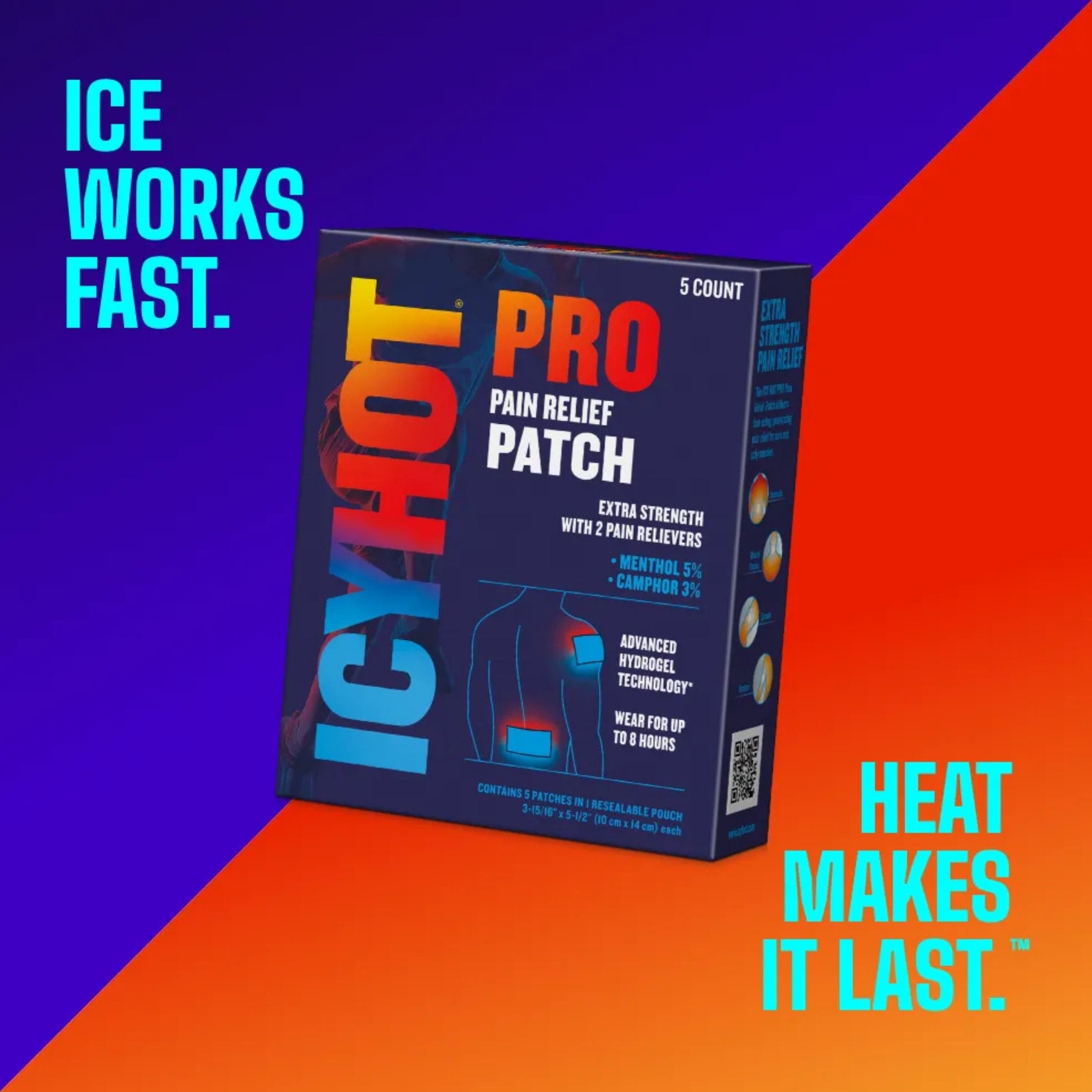 Icy Hot Pro Pain Relief Patch , 5 Patches