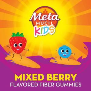 Metamucil Fiber Gummies, Mixed Berry Flavored, Kids, Gummies