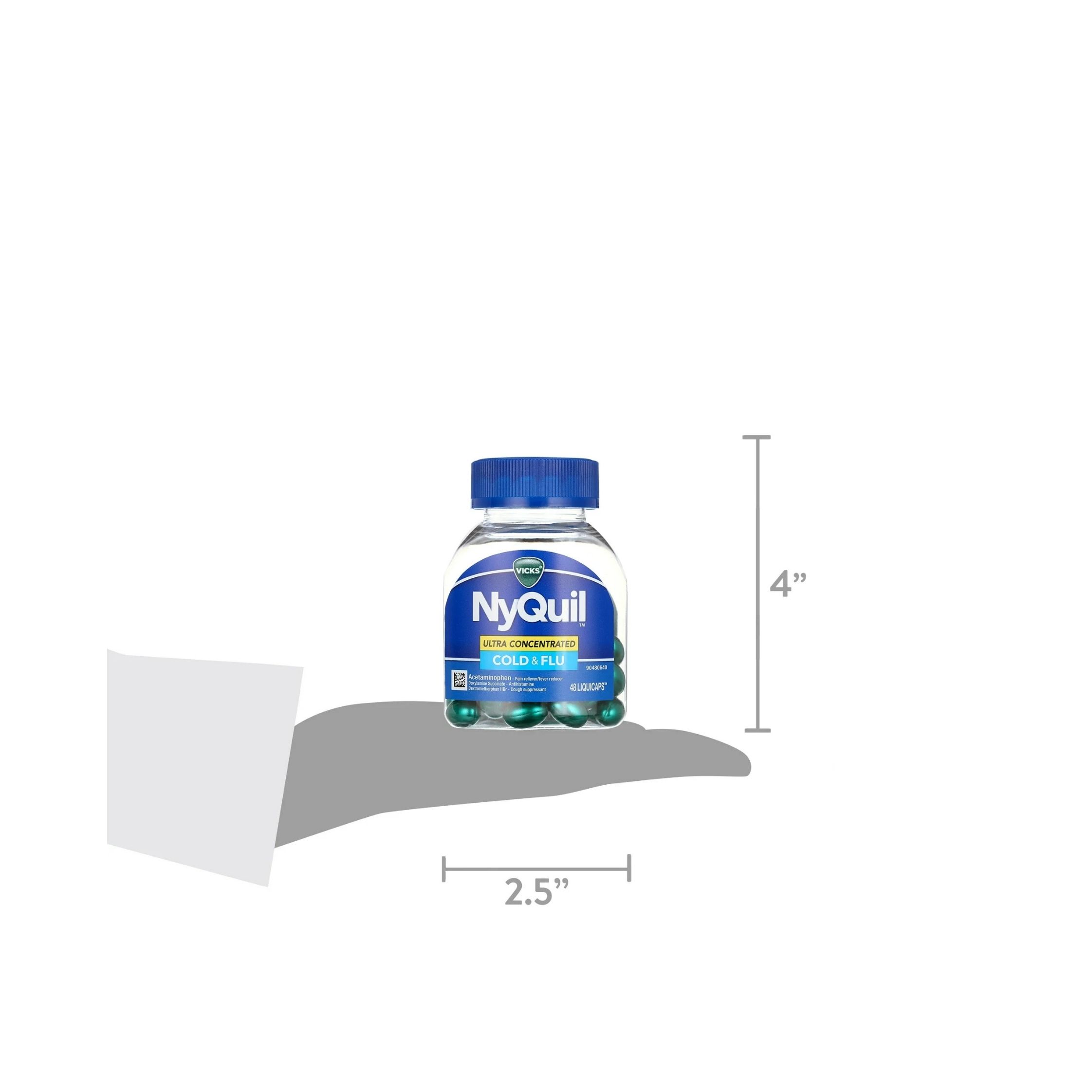 Vicks Cold & Flu, Ultra Concentrated, Max Strength, Liquicaps