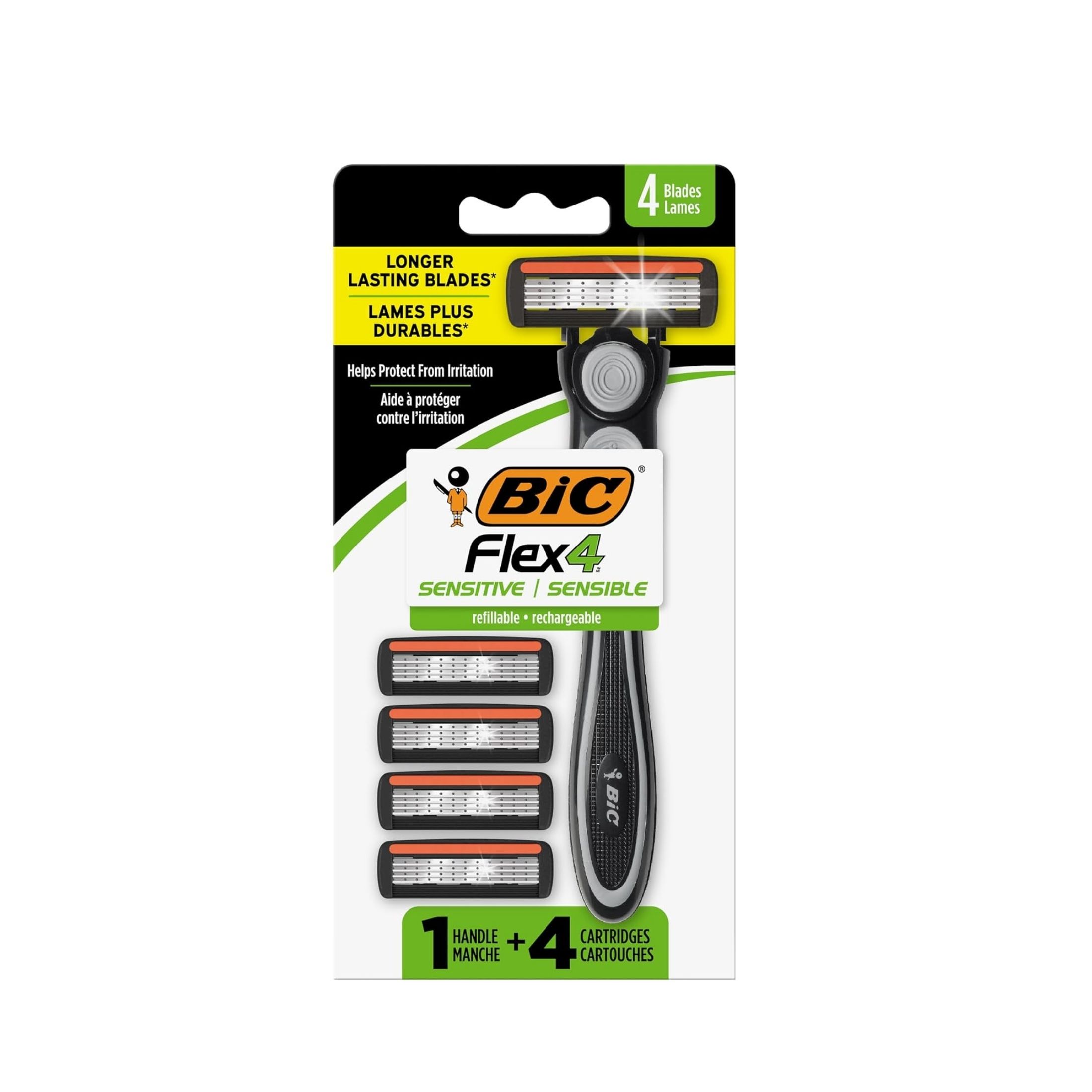 BiC Easyrinse Razors, 4 Blades