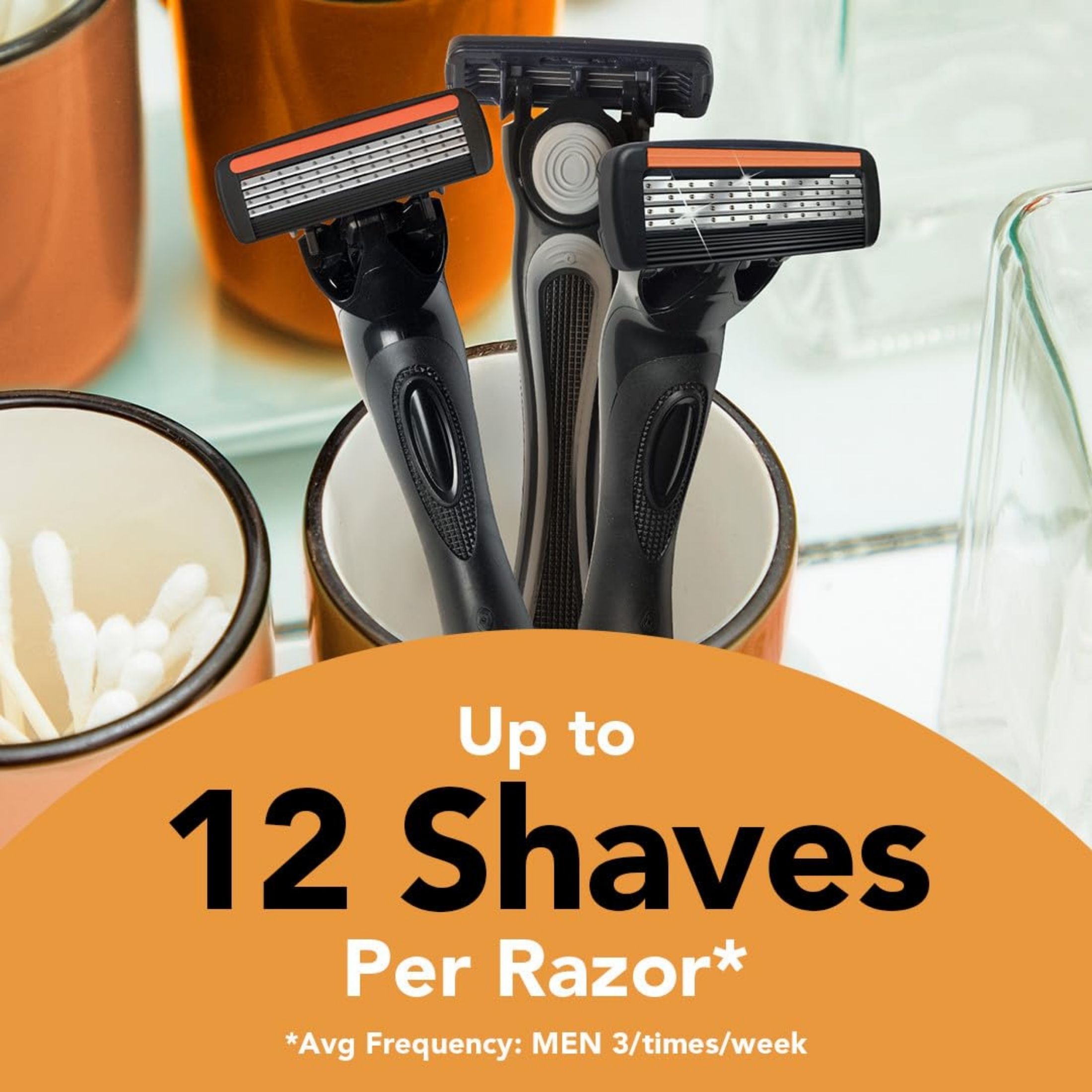BiC Easyrinse Razors, 4 Blades