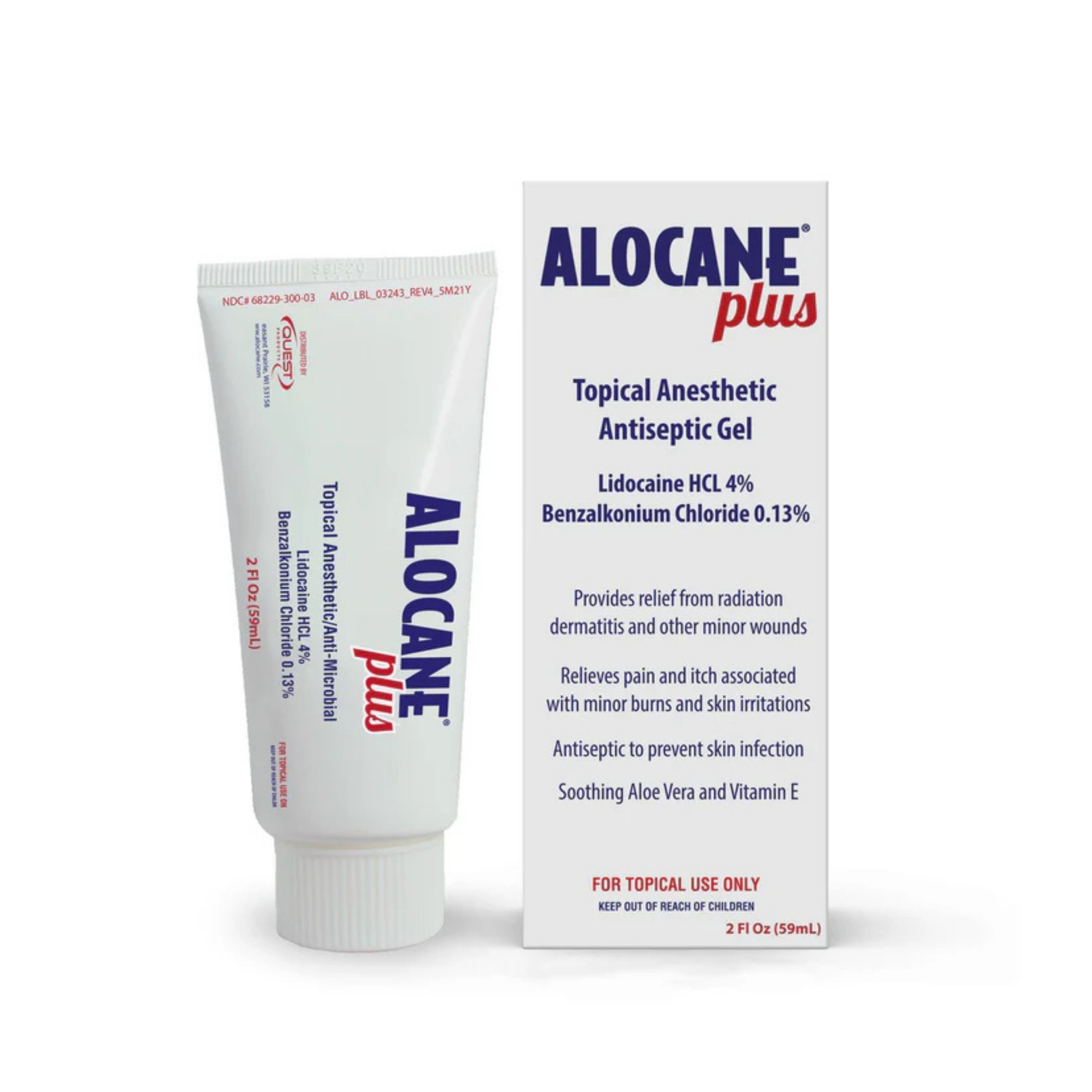 Alocane Plus Topical Anesthetic Gel, 2 Oz