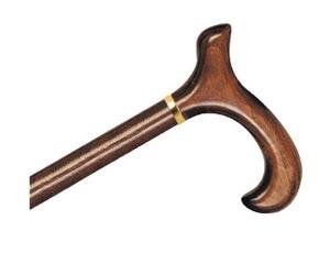 Alex Orthopedic Derby Handle Wood Cane - Brown Stain