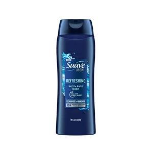 Suave Men Body + Face Wash, Cedarwood + Mandarin, Refreshing 18 Fl Oz