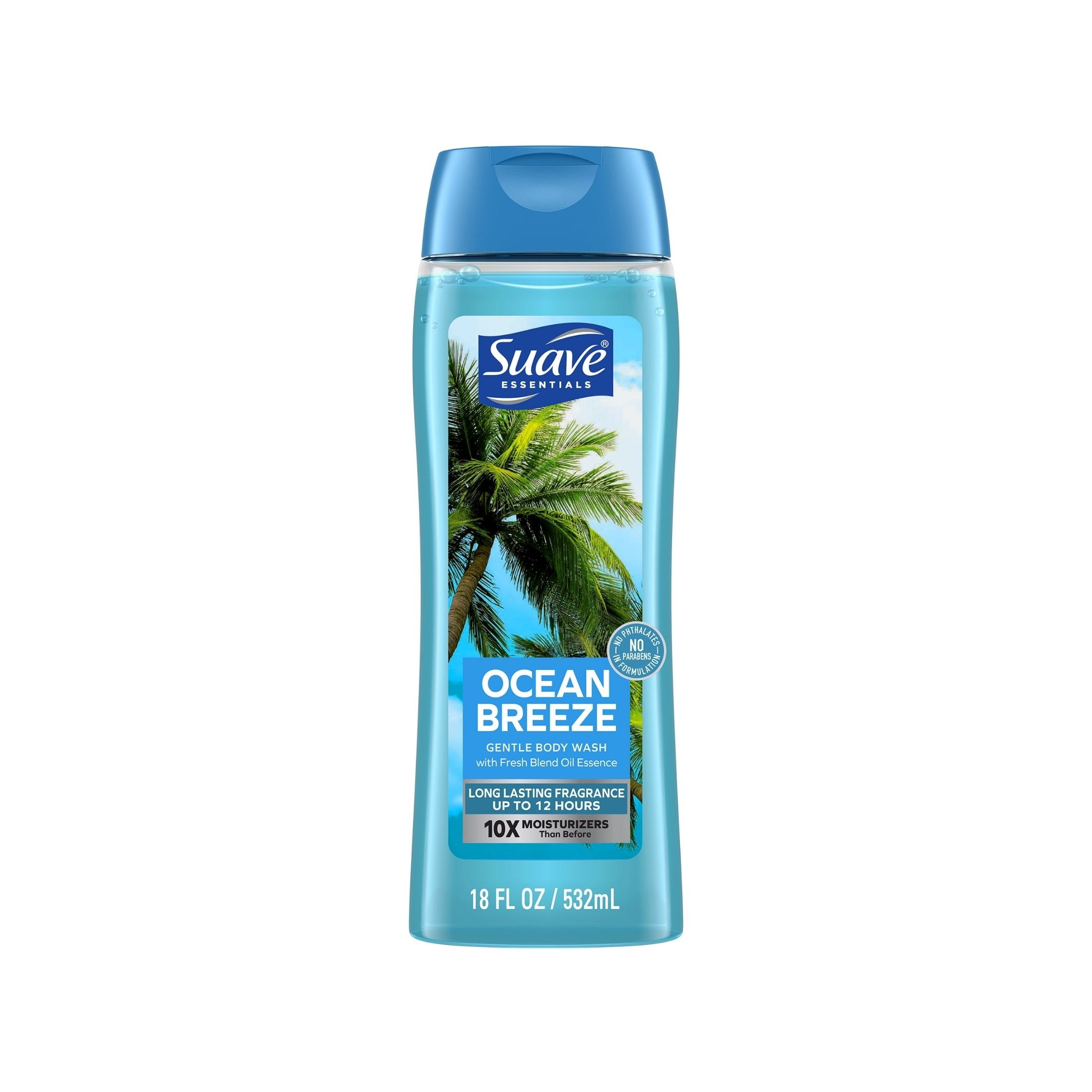Suave Essentials Body Wash, Ocean Breeze, Refreshing 18 Fl Oz
