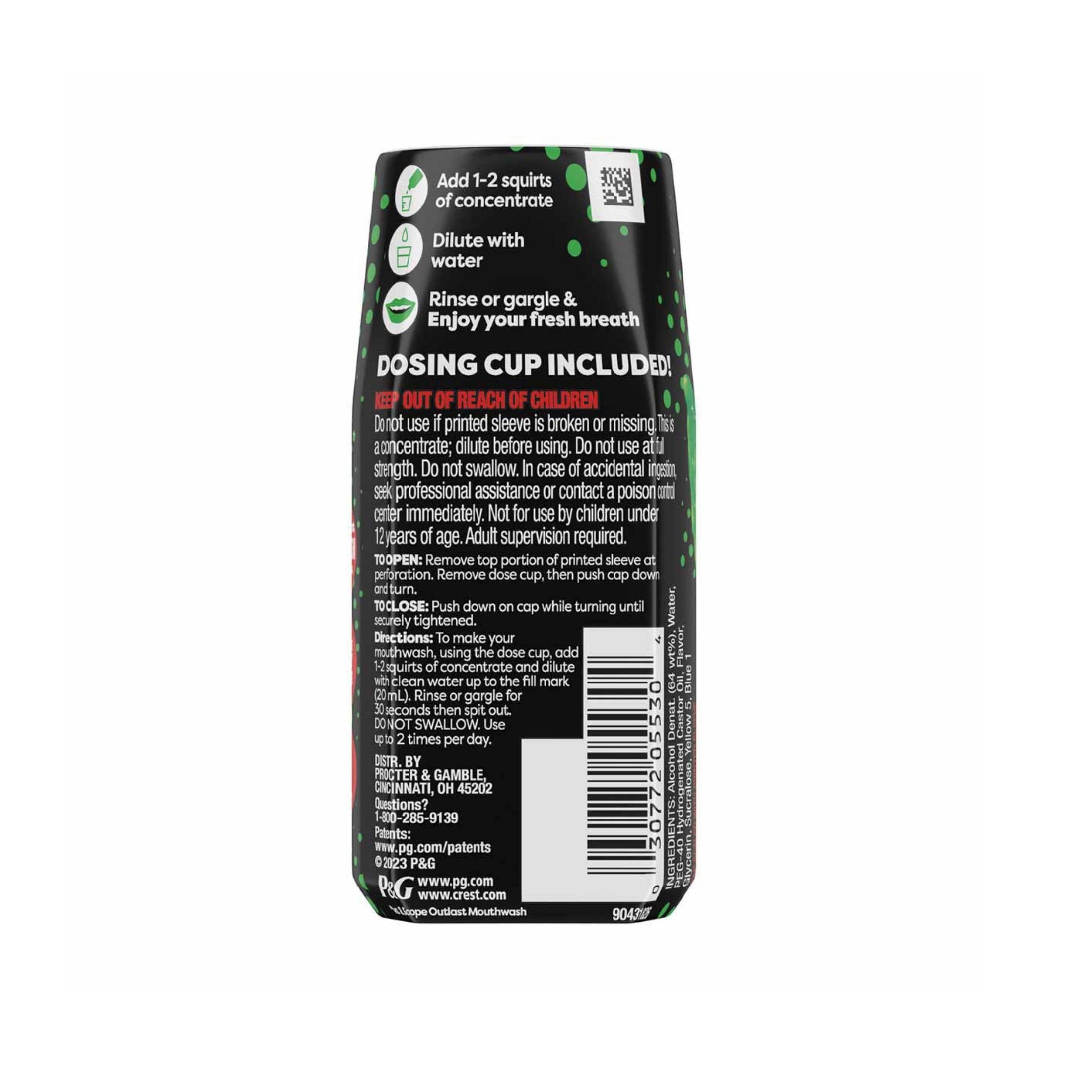 Crest Scope Squeez Mouthwash Concentrate - Original Mint - 1.69 Fl Oz