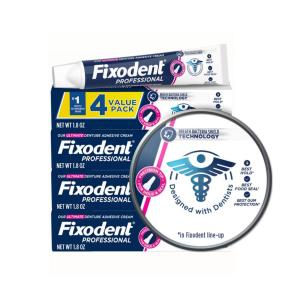 Fixodent Professional Ultimate Denture Adhesive Cream, 1.8 Oz