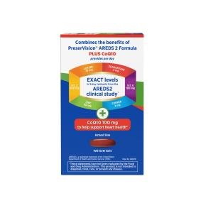 Preservision AREDS 2 Formula + CoQ10 Vitamin & Mineral Supplement Soft Gels