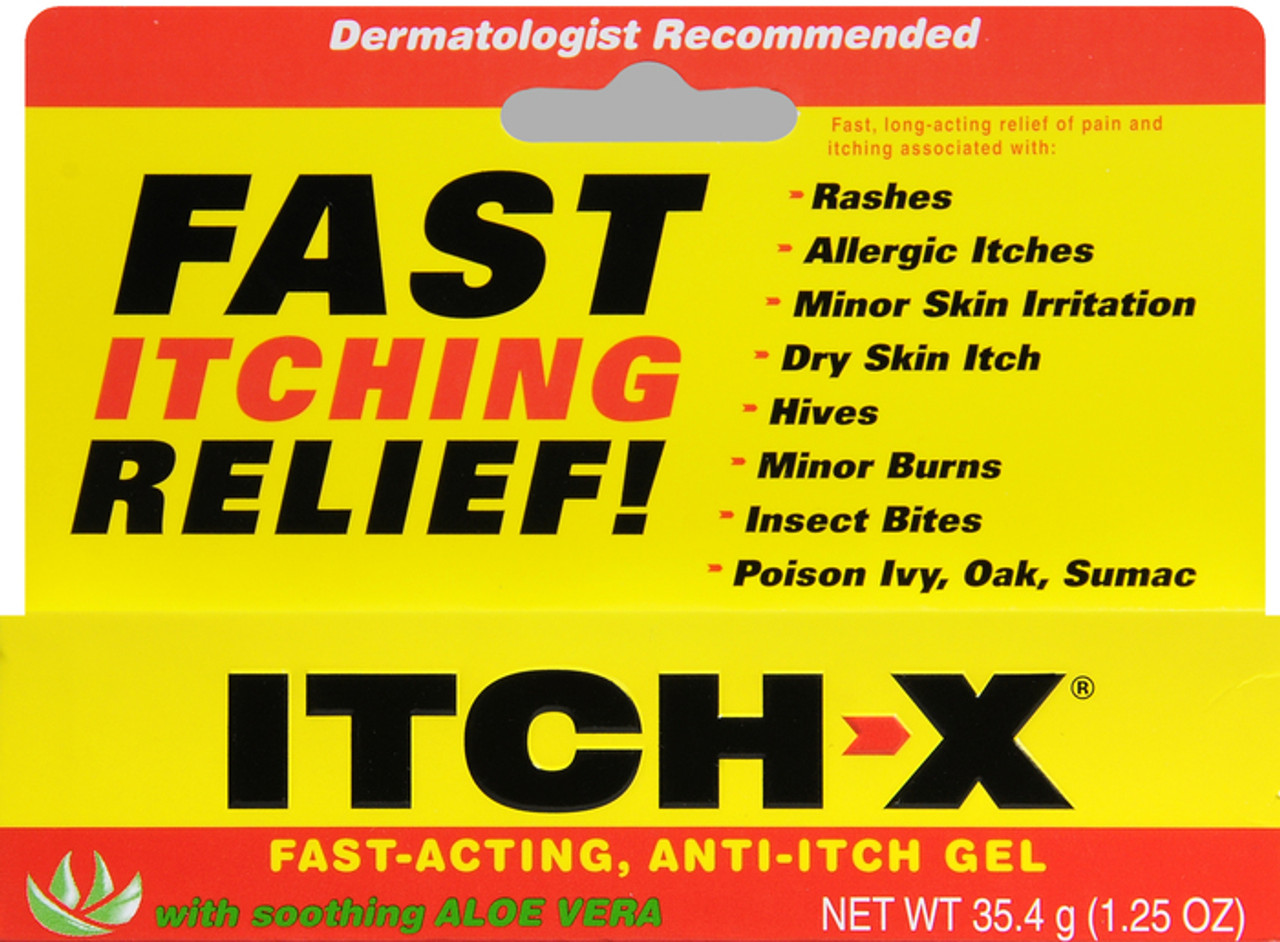 Itch X Anti Gel, With Soothing Aloe Vera 1.25 Oz