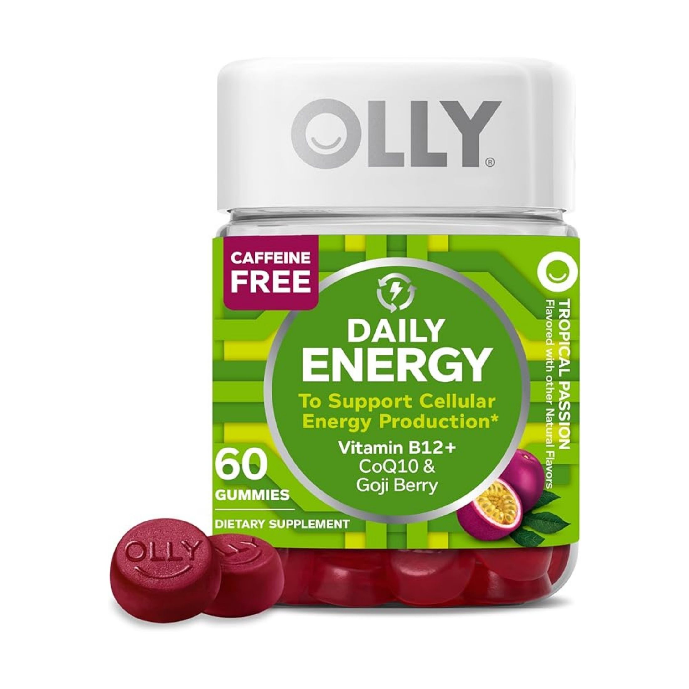 Olly Daily Energy Vitamin B12 Dietary Supplement Tropical Passion