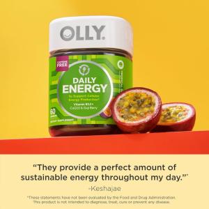 Olly Daily Energy Vitamin B12 Dietary Supplement Tropical Passion