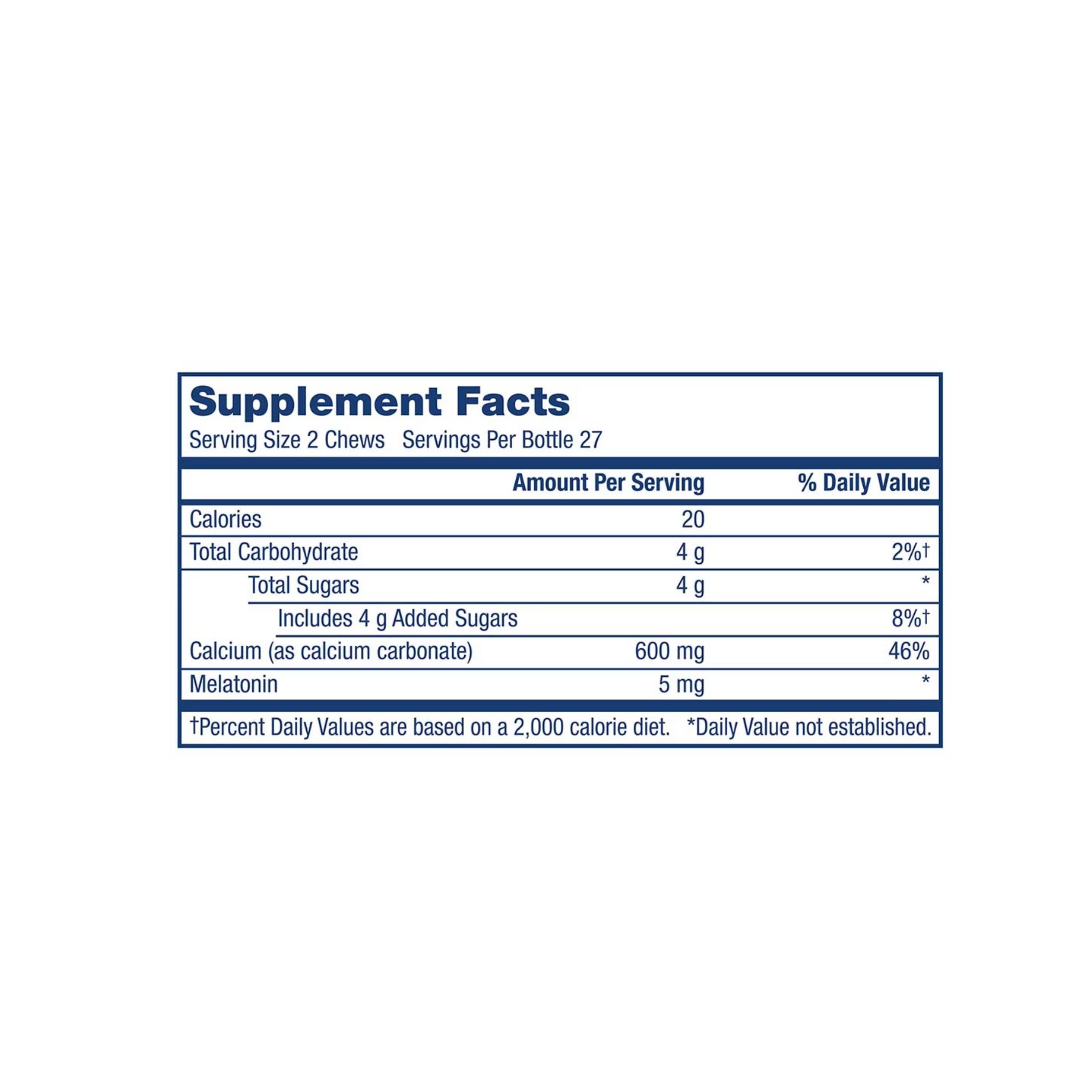 Tums Heartburn And Sleep Support With 5mg Melatonin Chewable Tablets - Berry Fusion
