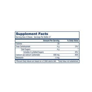 Tums Heartburn And Sleep Support With 5mg Melatonin Chewable Tablets - Berry Fusion