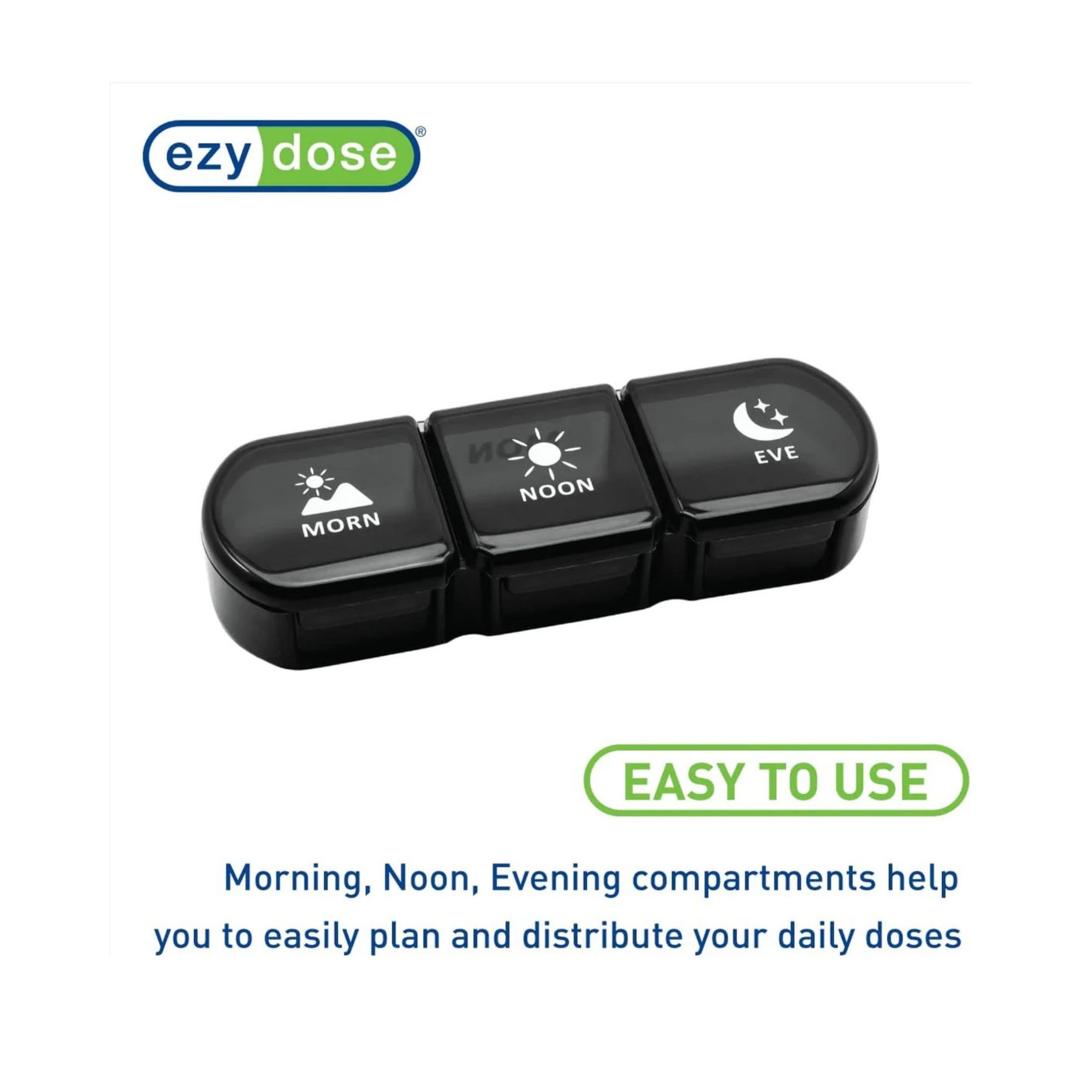 Ezy Dose Weekly 3X/Day Pill Organizer With Case, Assorted