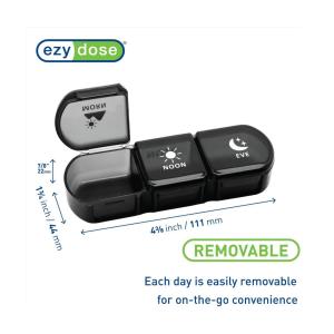 Ezy Dose Weekly 3X/Day Pill Organizer With Case, Assorted