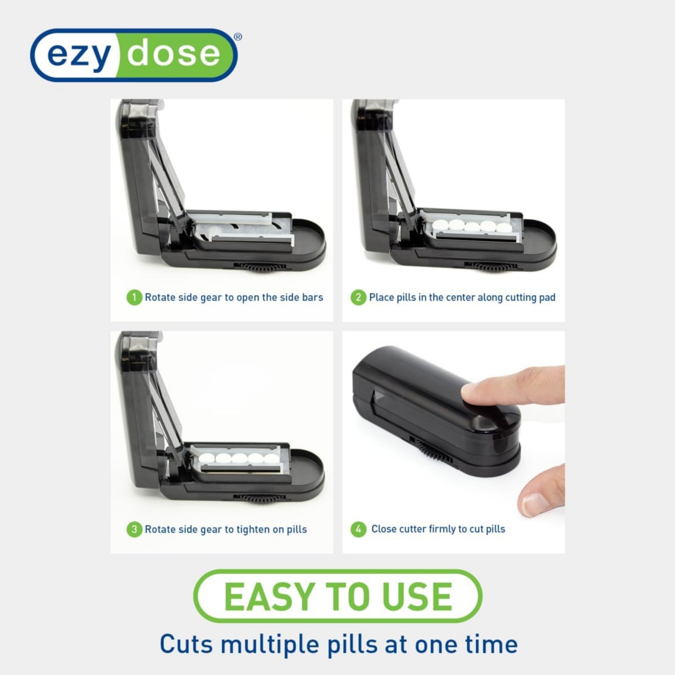 Ezy Dose Multi Pill Cutter And Splitter With Dispenser, Assorted